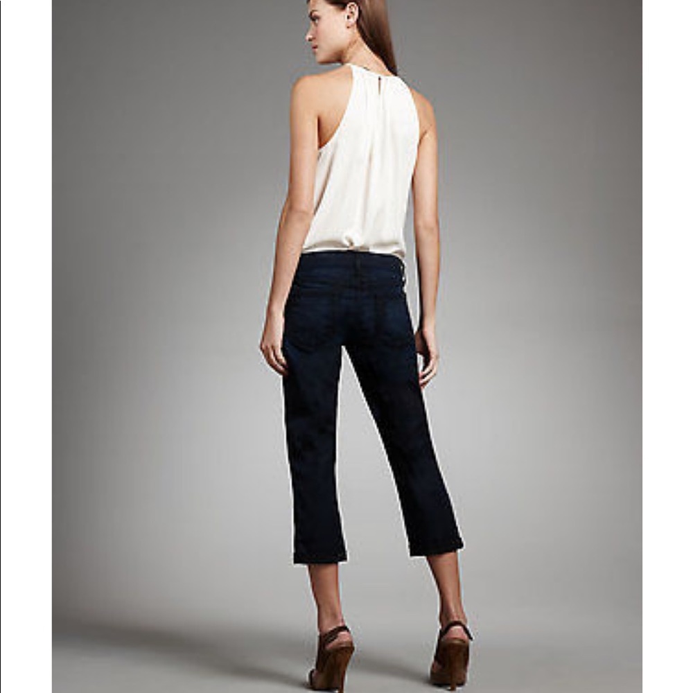 7 for all Mankind Dark Wash Cropped Jeans